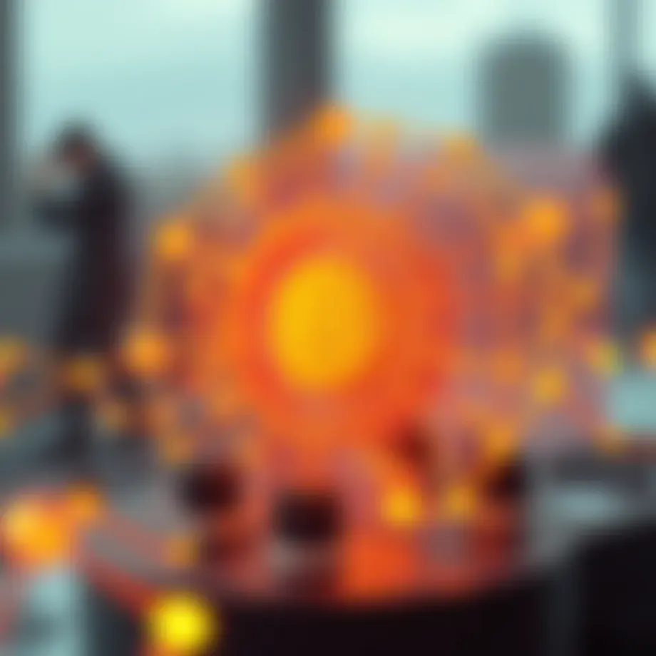 Conceptual representation of PinNode technology in blockchain