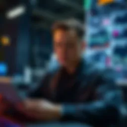 Elon Musk engaging with digital platforms